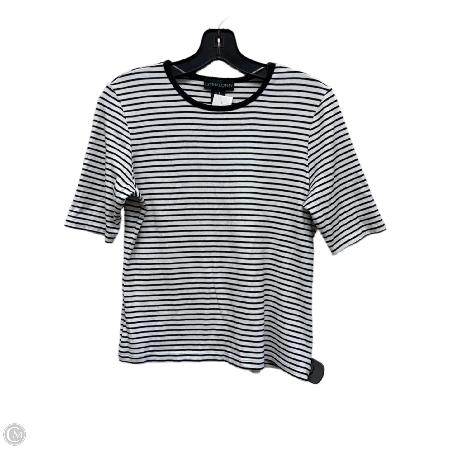 Top Short Sleeve By Cynthia Rowley In Striped Pattern, Size: M