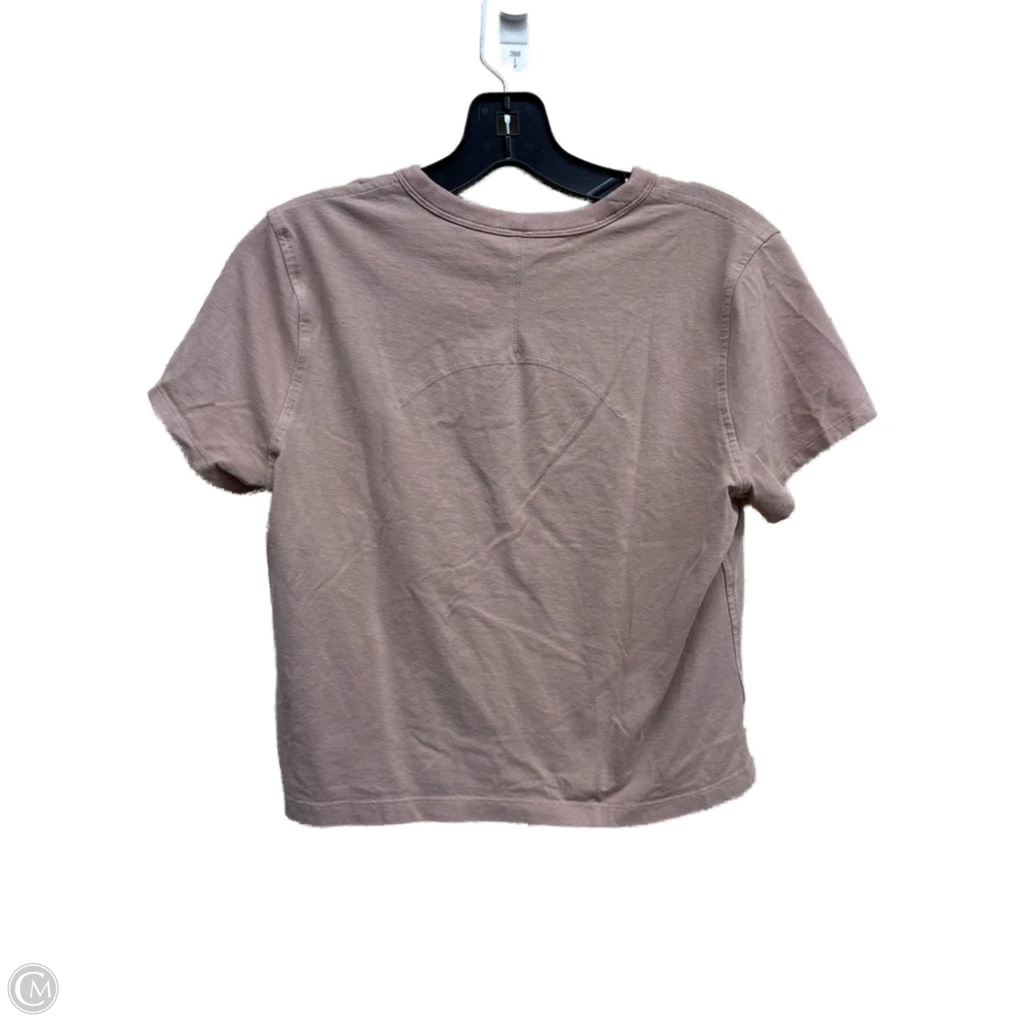 Athletic Top Short Sleeve By Lululemon In Brown, Size: 4