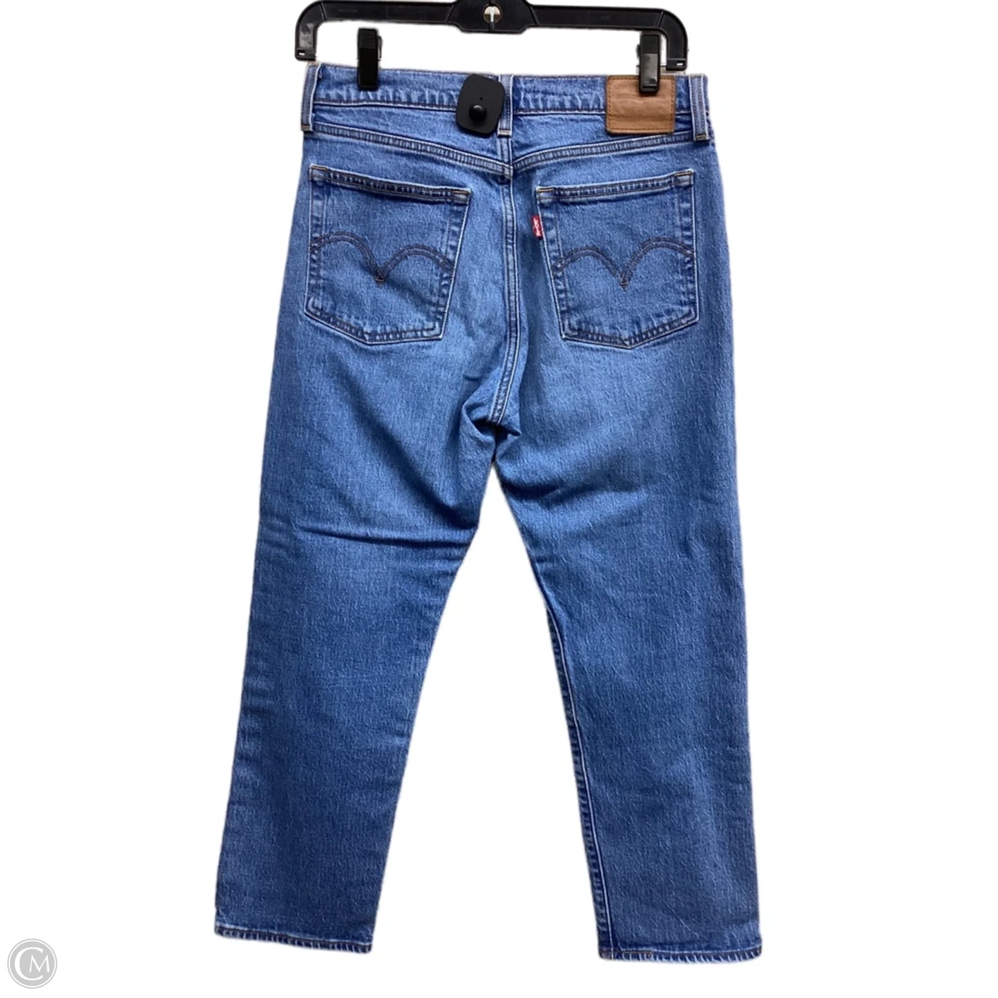 Jeans Straight By Levis In Blue Denim, Size: 4