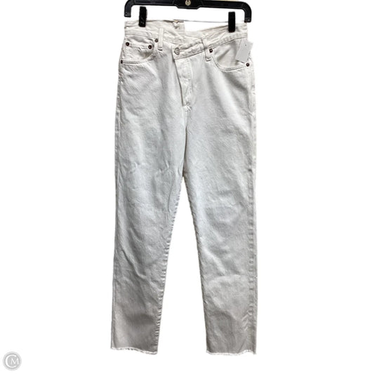 Jeans Skinny By Agolde In White Denim, Size: 2