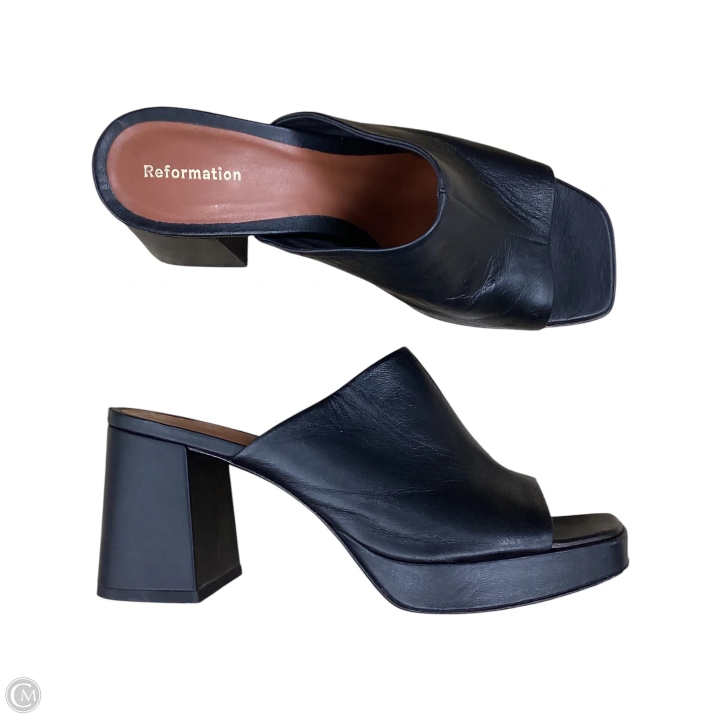 Shoes Heels Platform By Reformation In Black, Size: 7.5