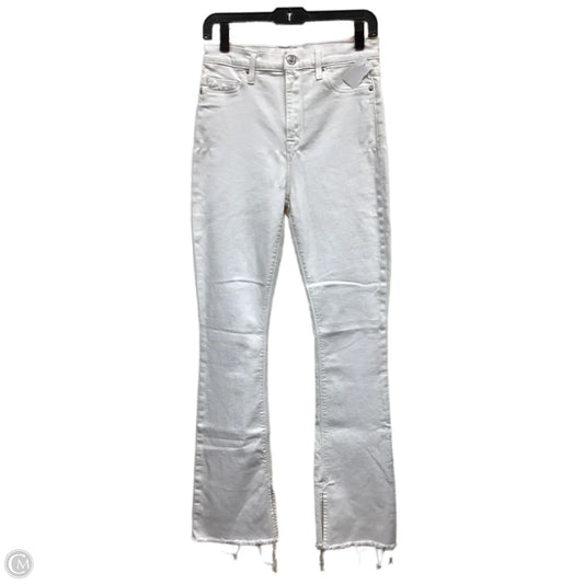 Jeans Boot Cut By Hudson In White Denim, Size: 8