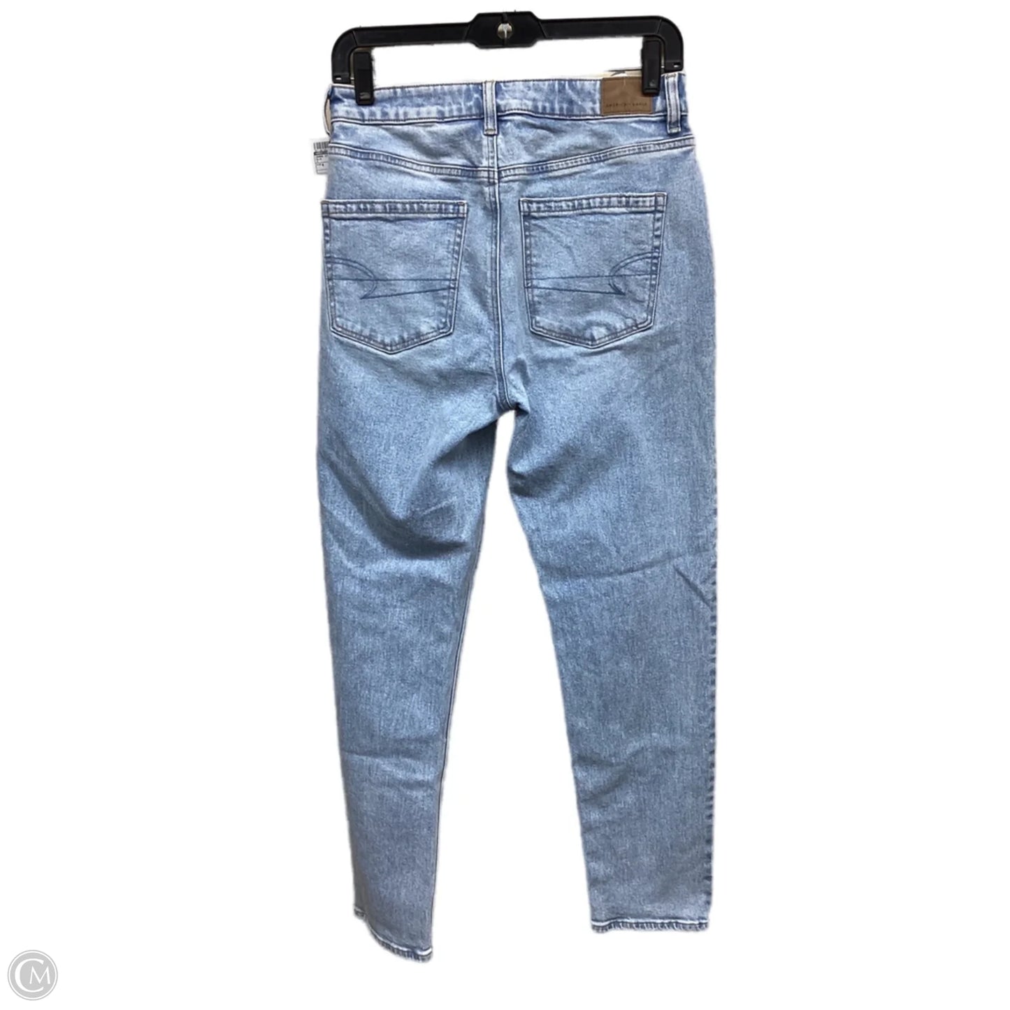 Jeans Straight By American Eagle In Blue, Size: 4