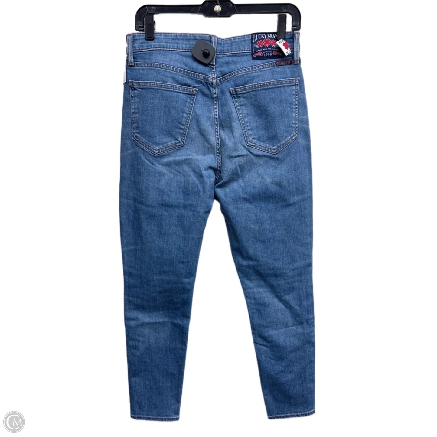 Jeans Straight By Lucky Brand In Blue Denim, Size: 8