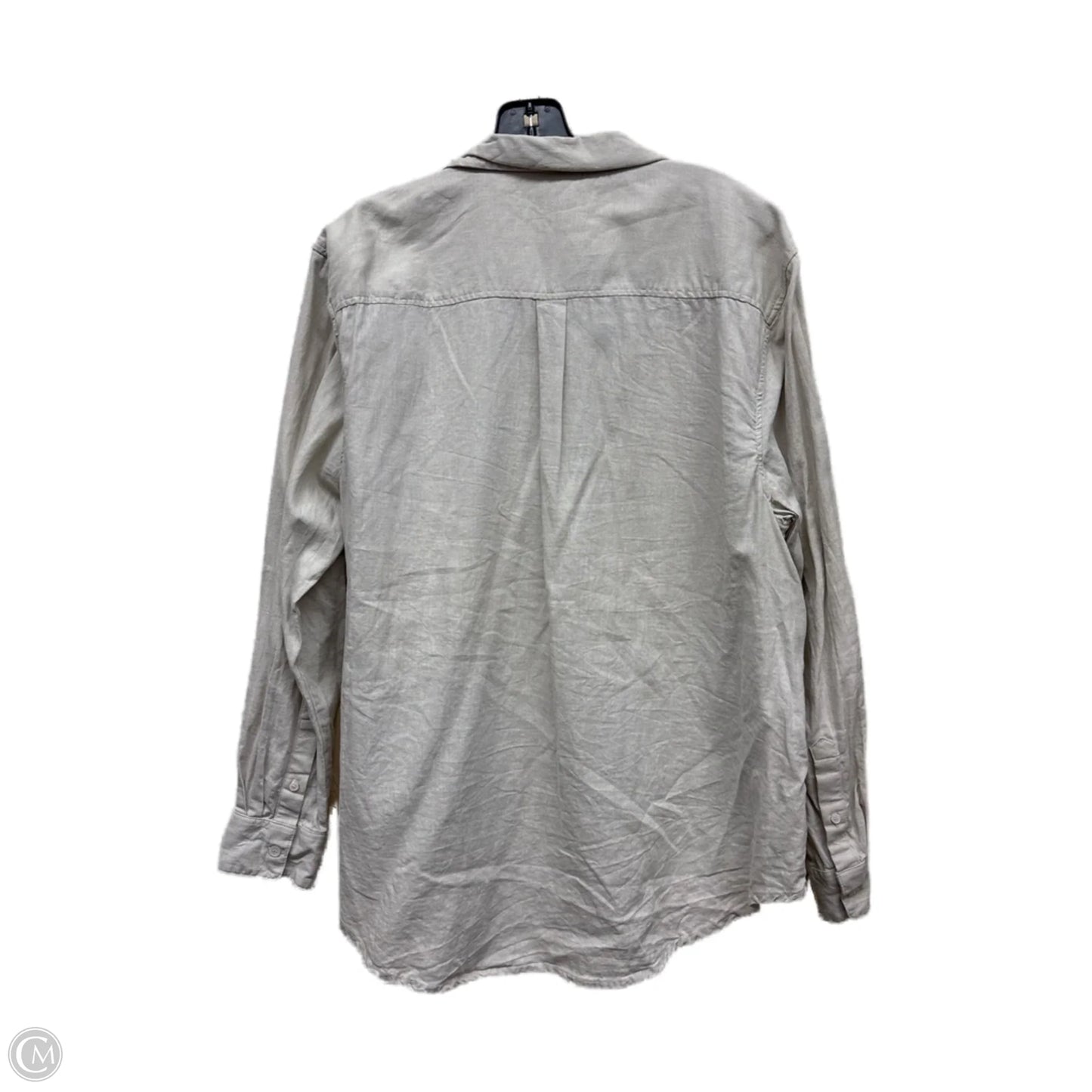 Top Long Sleeve By Clothes Mentor In Beige, Size: L