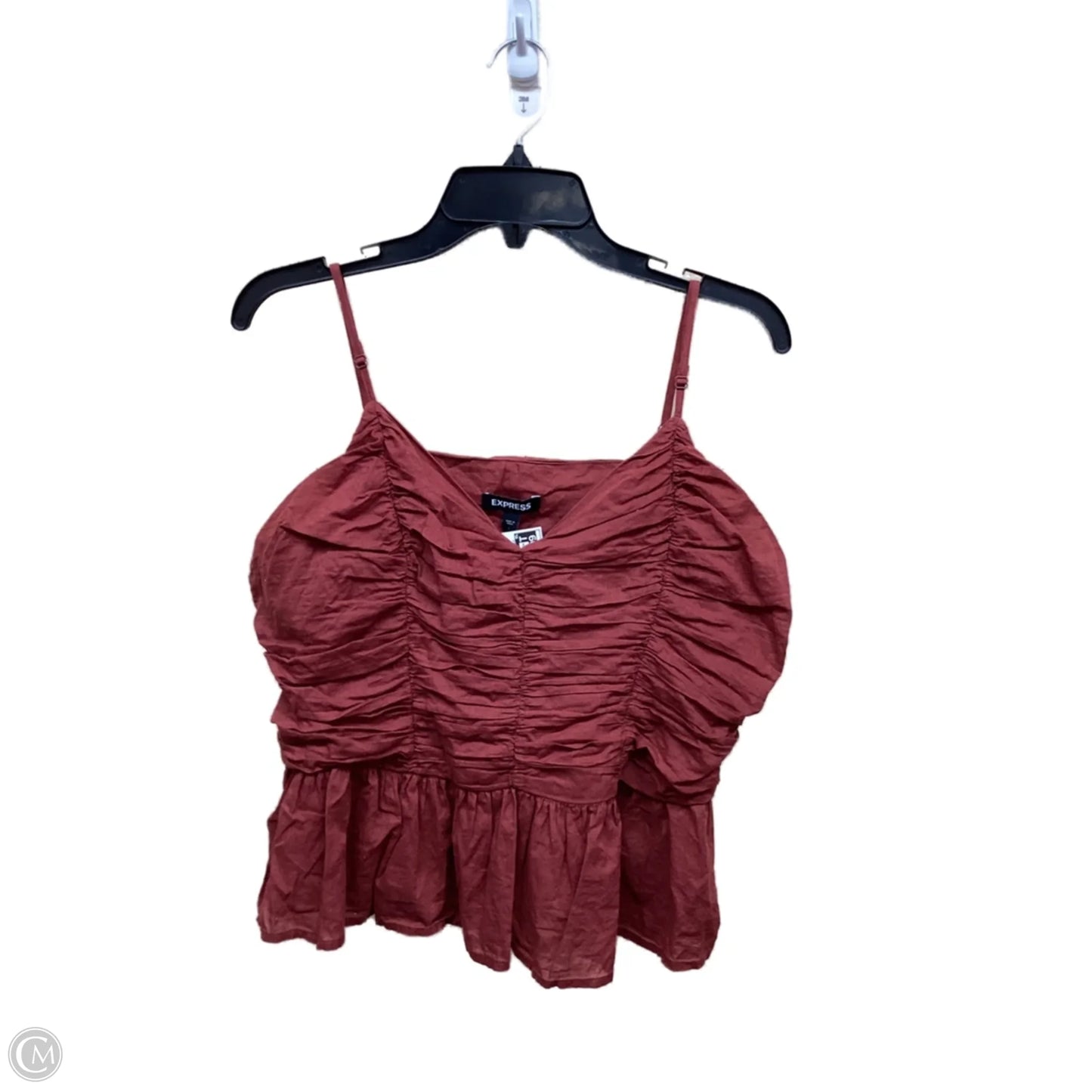 Top Sleeveless By Express In Red, Size: L