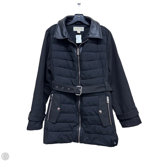 Jacket Puffer & Quilted By Michael By Michael Kors In Black, Size: L