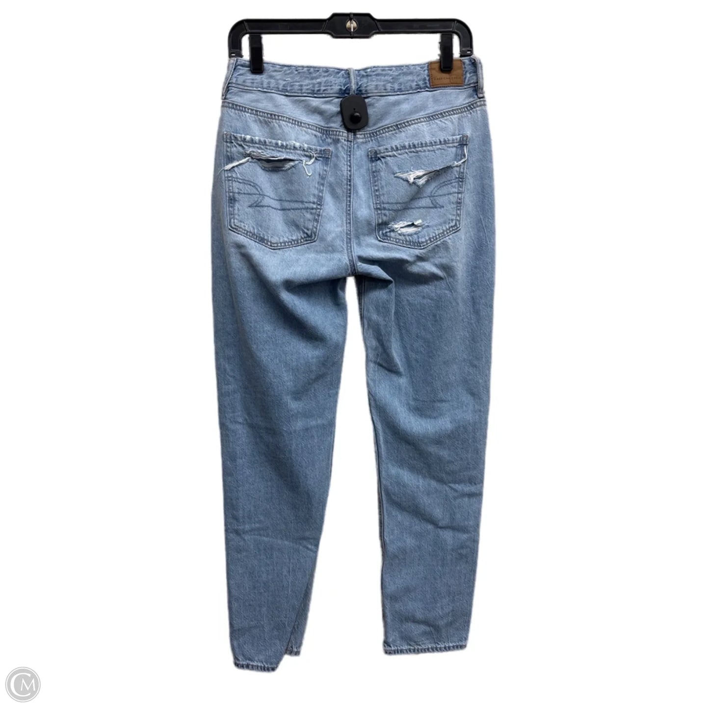 Jeans Straight By American Eagle In Blue Denim, Size: 2