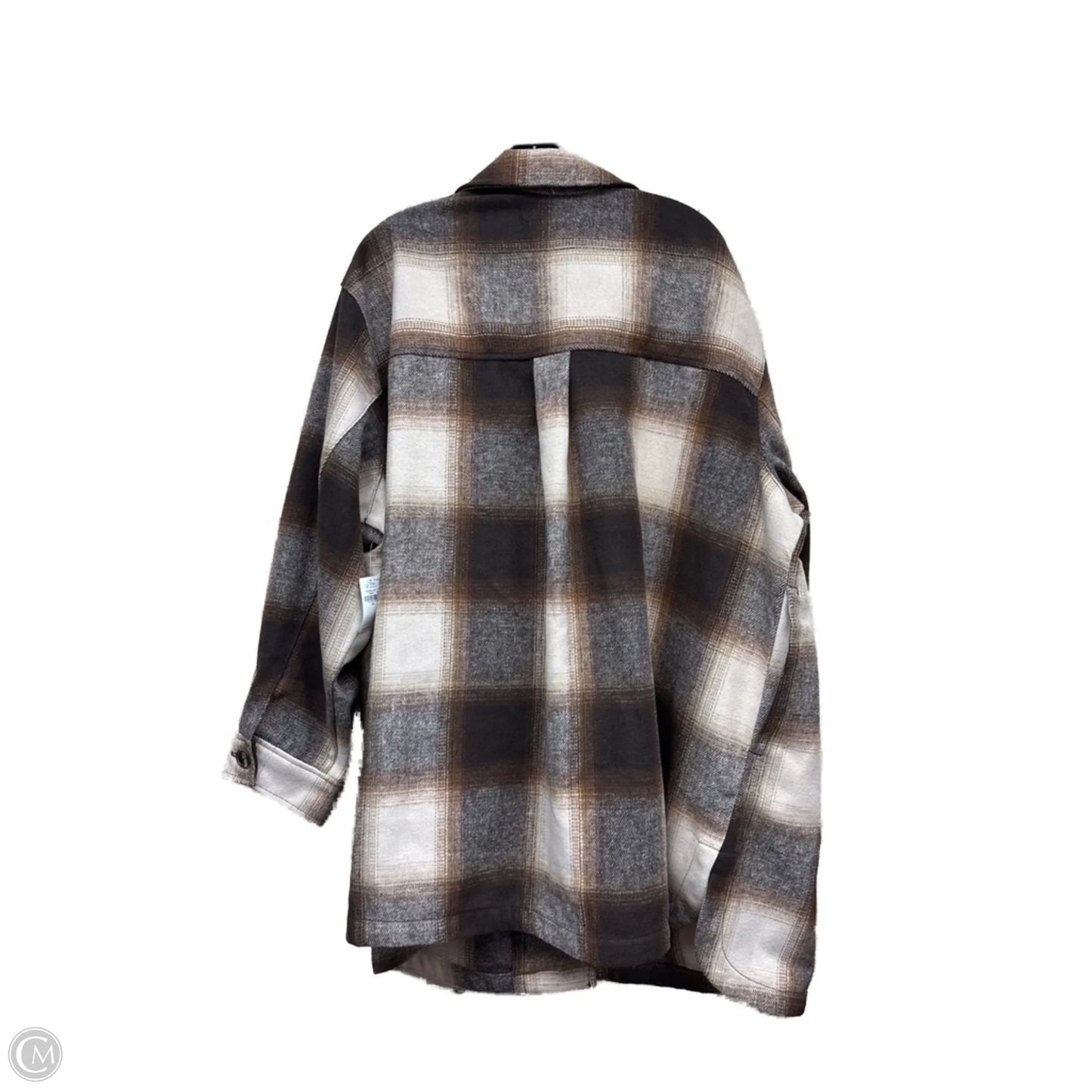 Jacket Shirt By Old Navy In Brown, Size: 3x