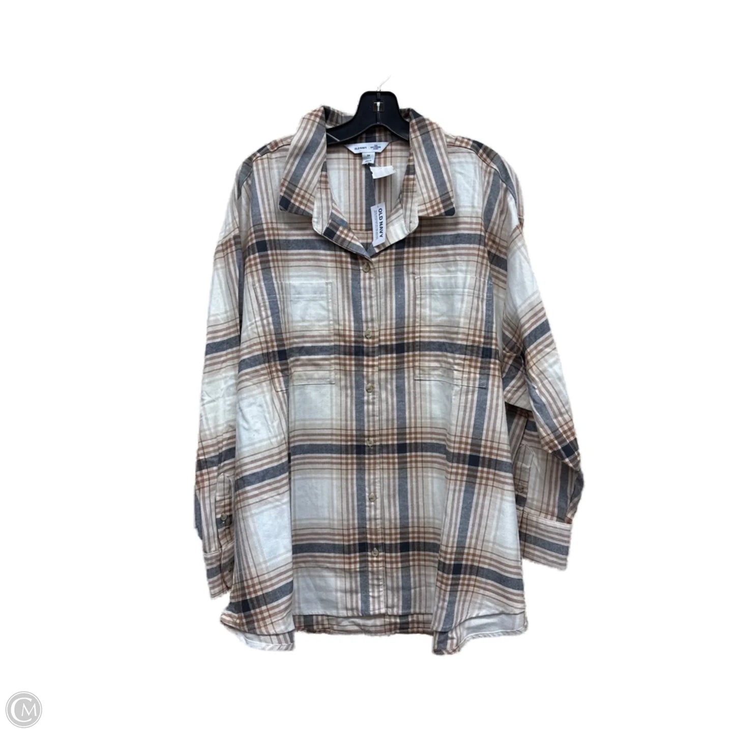 Top Long Sleeve By Old Navy In Brown, Size: 3x