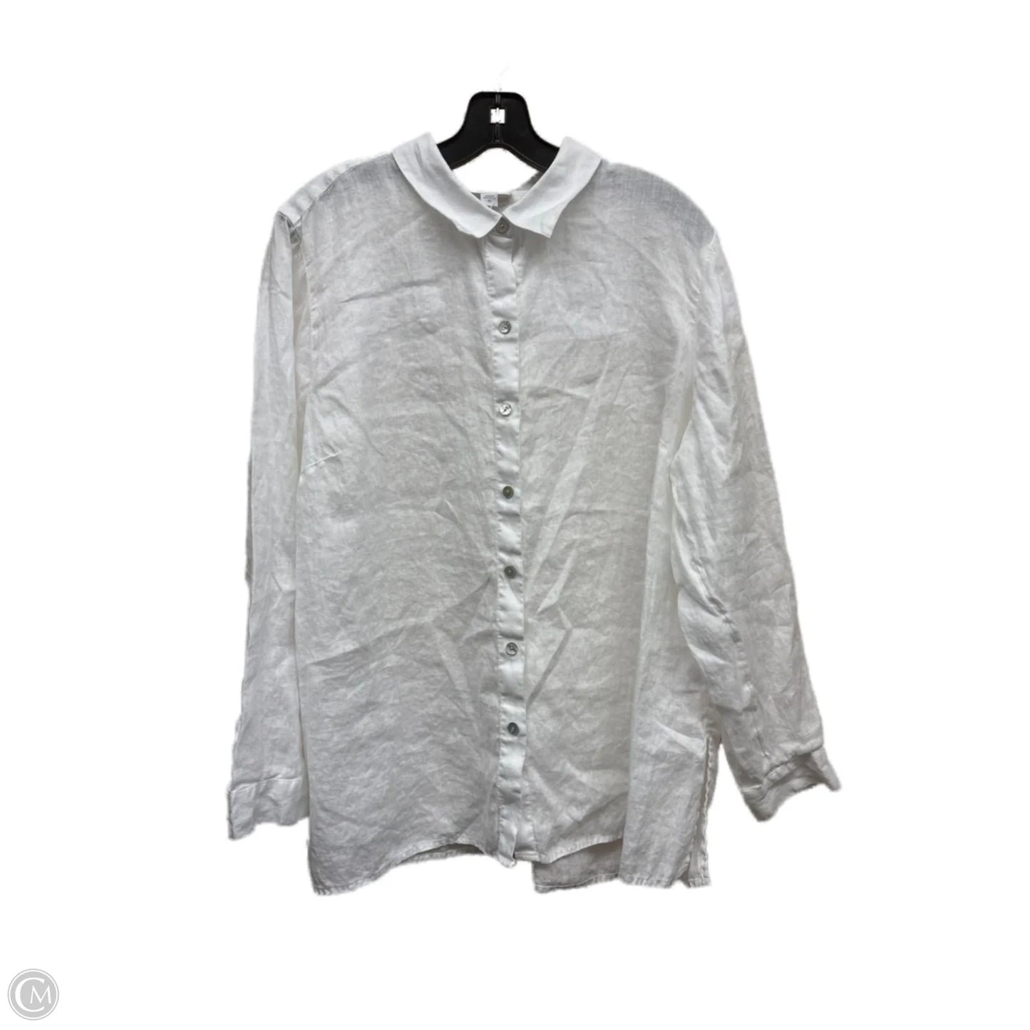 Top Long Sleeve By J. Jill In White, Size: Xl