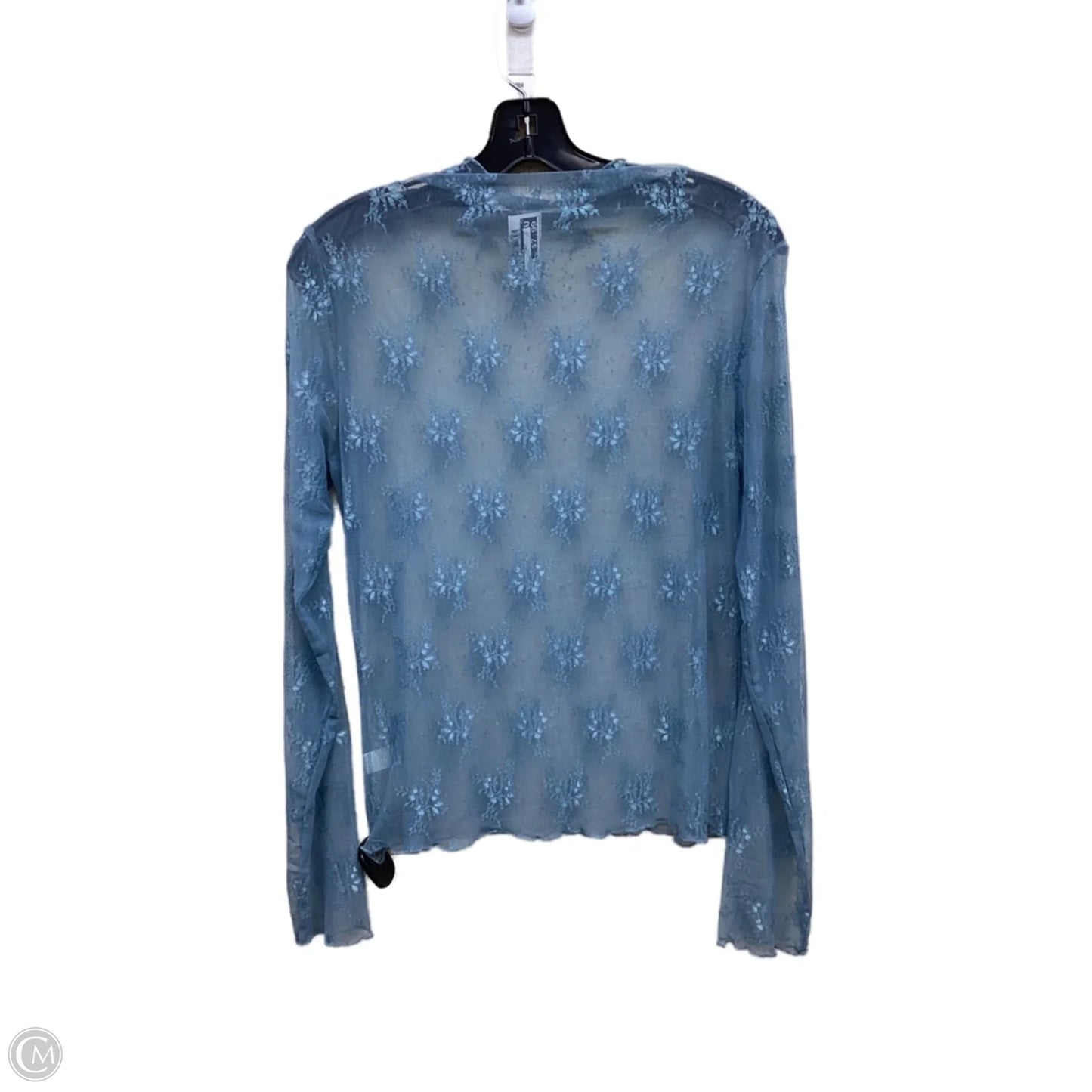Top Long Sleeve By Liberty Love In Blue, Size: L