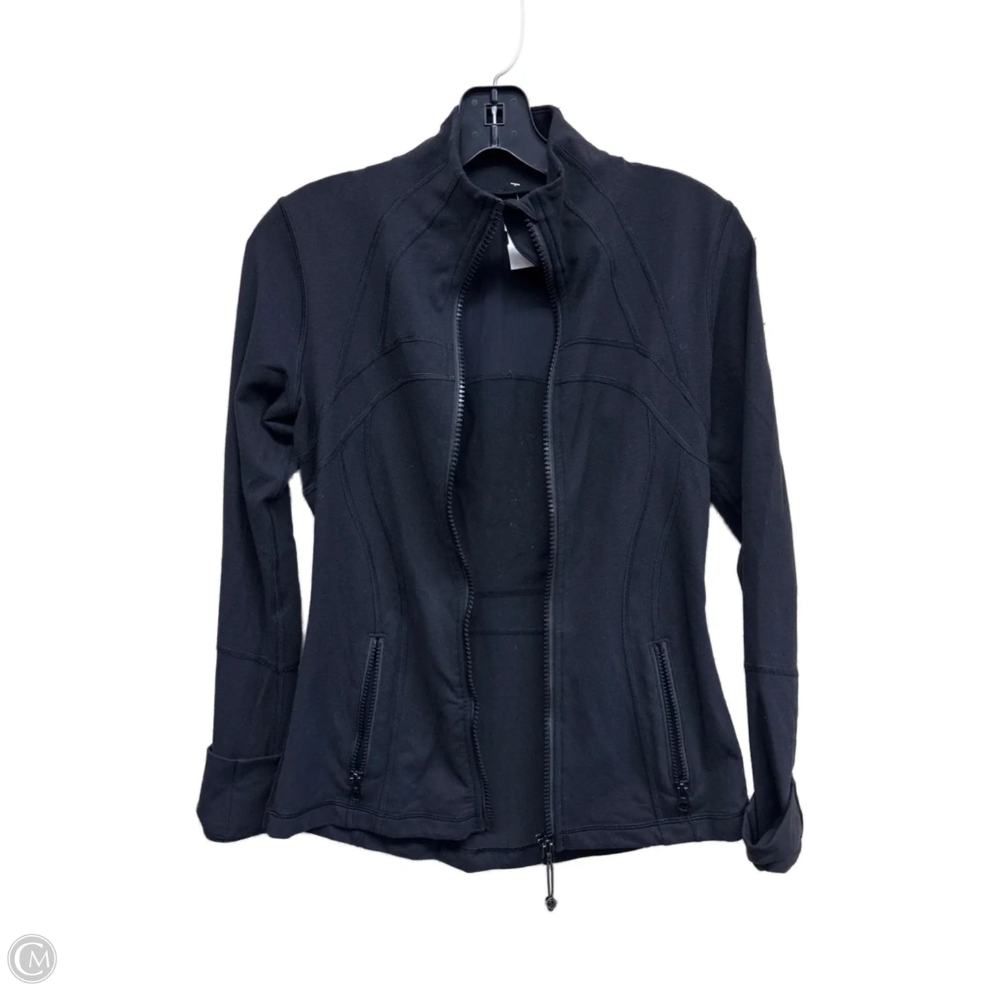 Athletic Jacket By Lululemon In Black, Size: 6