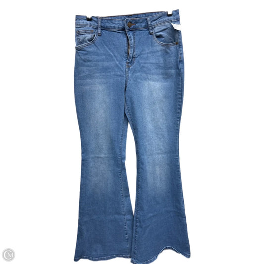 Jeans Flared By Fashion Nova In Blue Denim, Size: 14