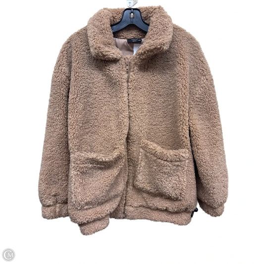 Jacket Faux Fur & Sherpa By Vici In Brown, Size: S