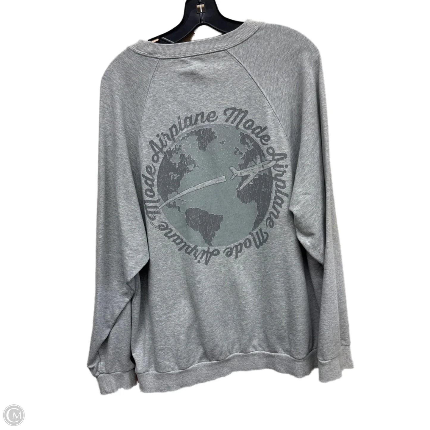 Sweatshirt Crewneck By Mumu In Grey, Size: M
