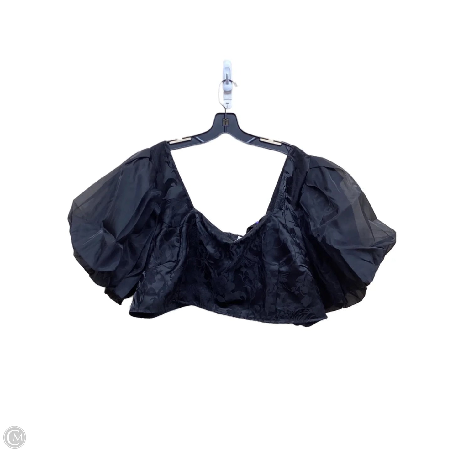 Top Short Sleeve By Clothes Mentor In Black, Size: 24