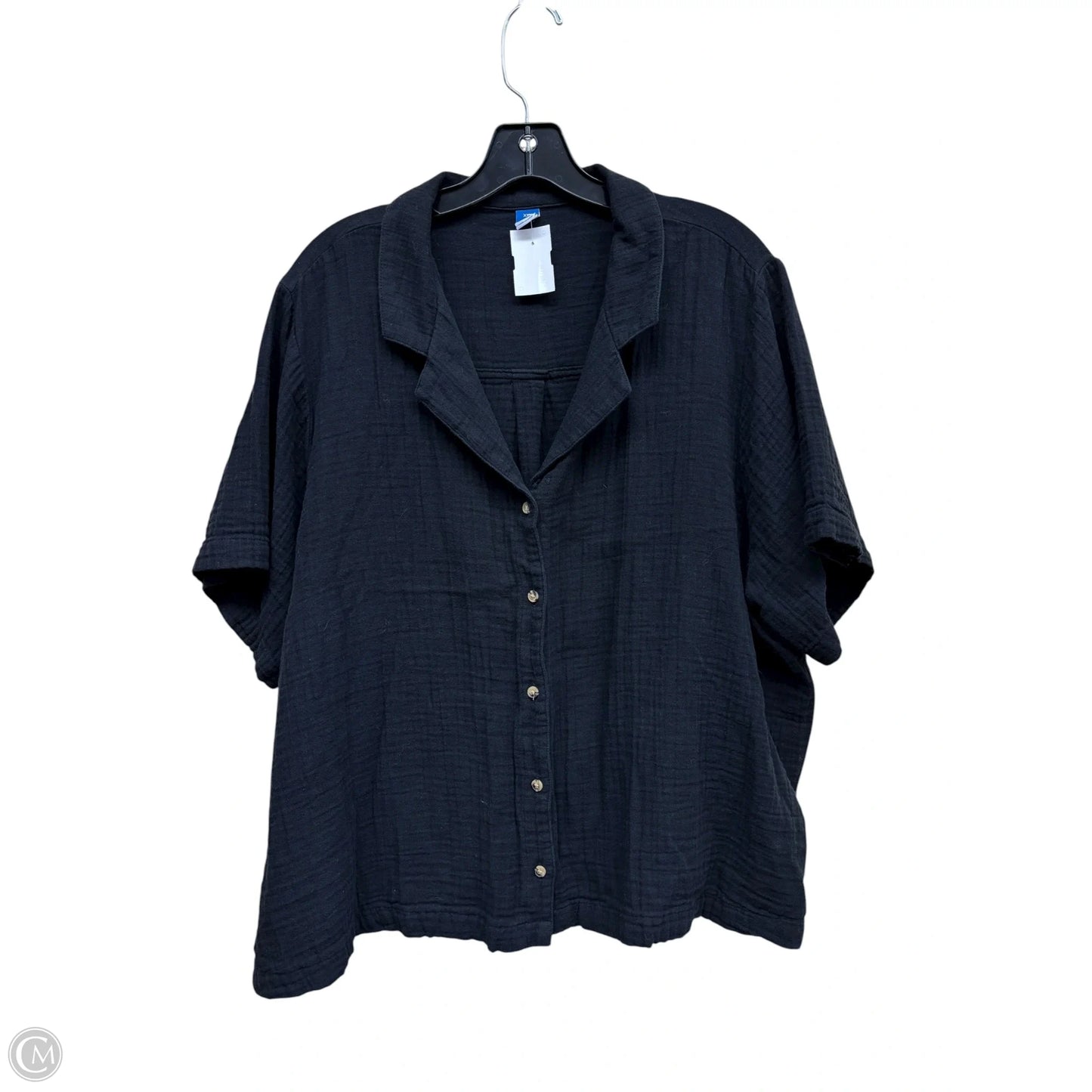Top Short Sleeve By Old Navy In Black, Size: Xxl