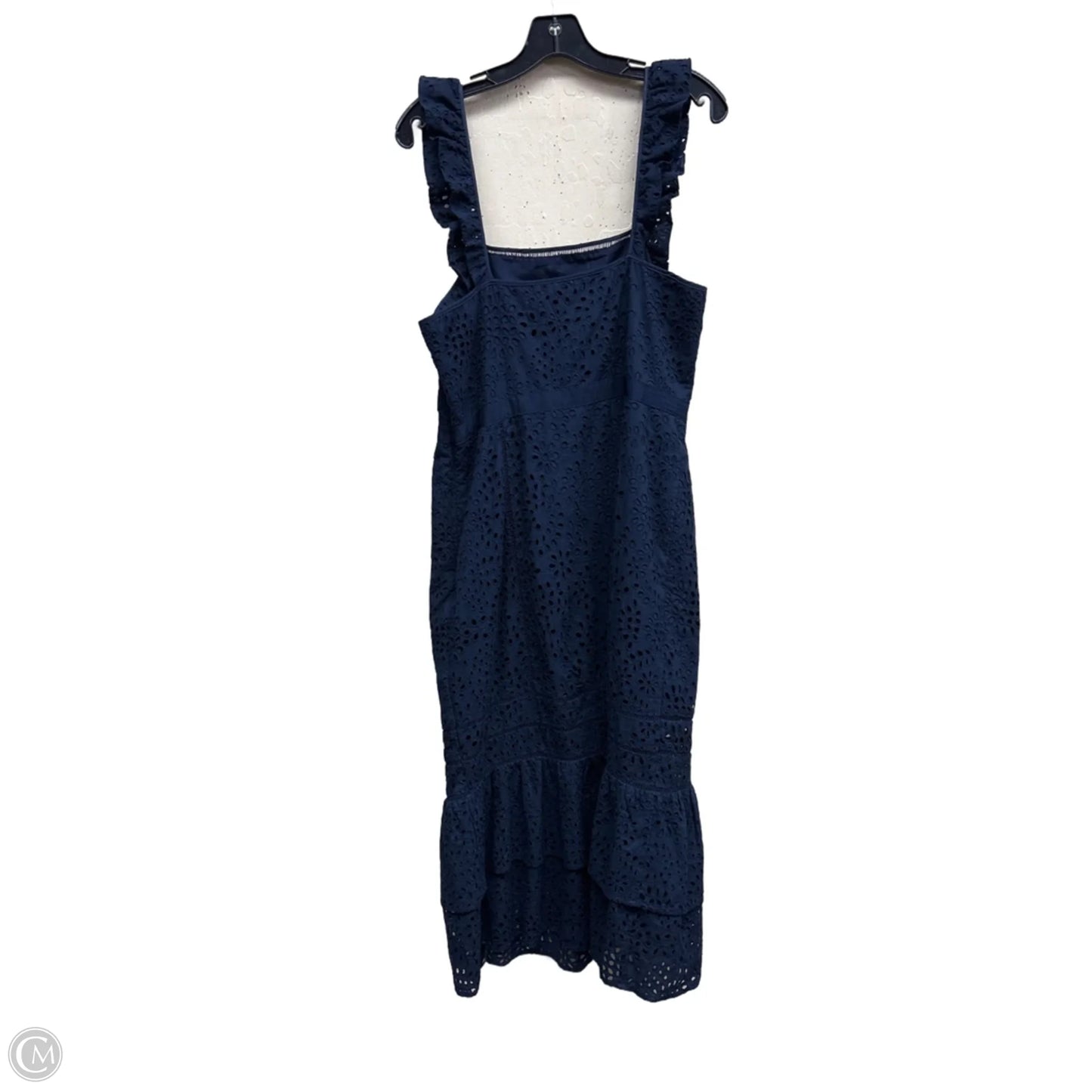 Dress Casual Midi By Banana Republic In Navy, Size: 10