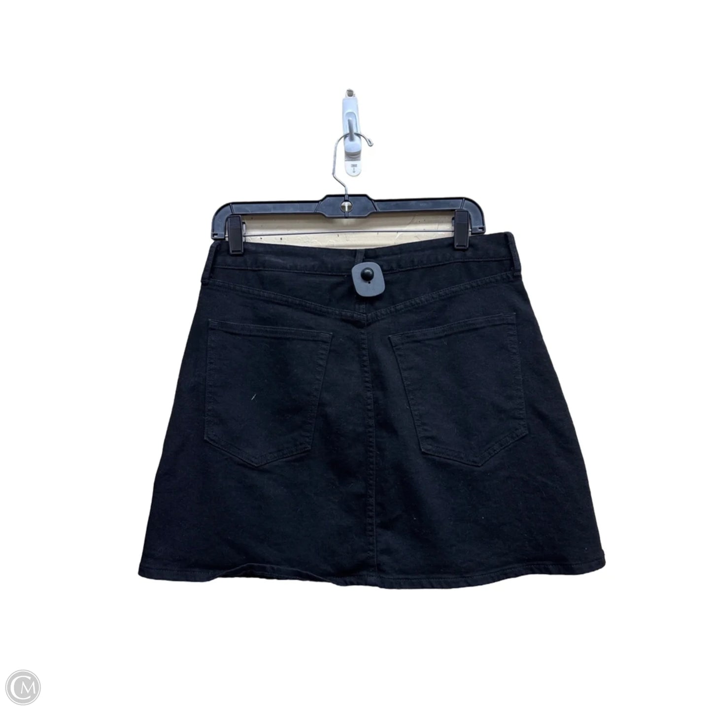 Skirt Mini & Short By Banana Republic In Black Denim, Size: 8