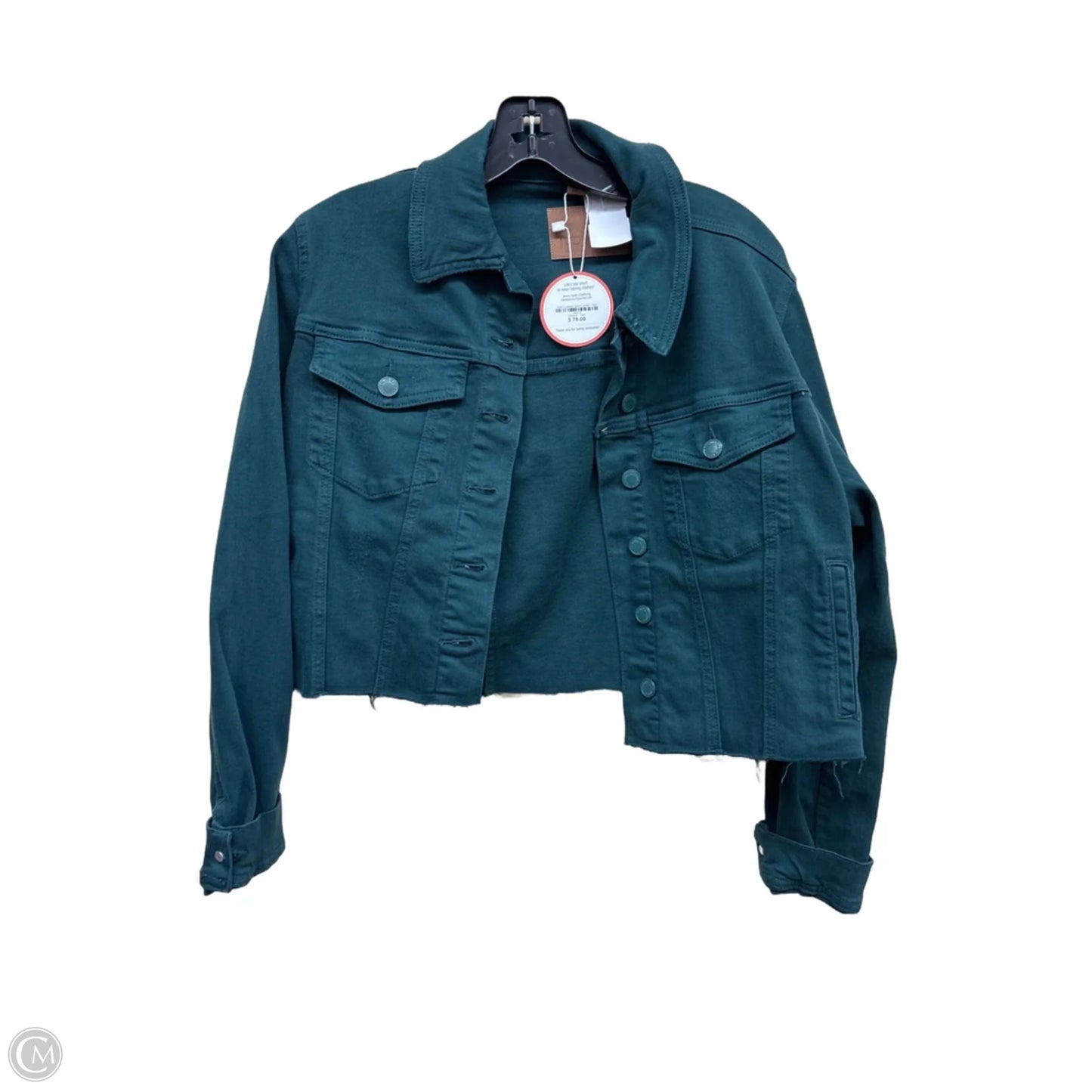Jacket Other By Judy Blue In Green Denim, Size: M