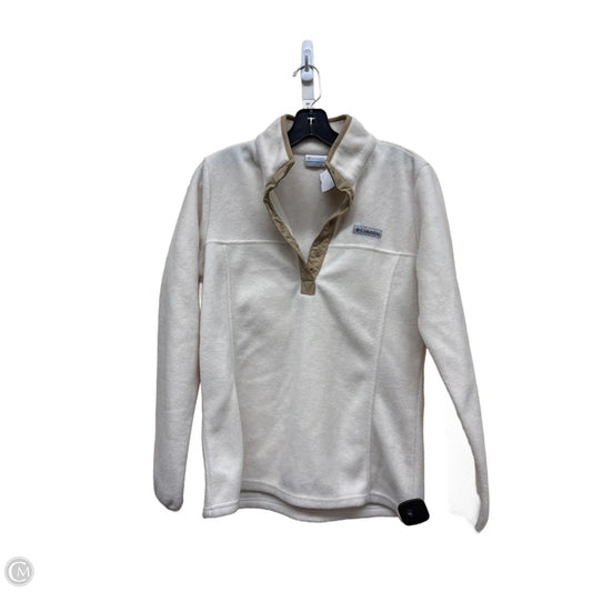 Jacket Fleece By Columbia In Tan & White, Size: S