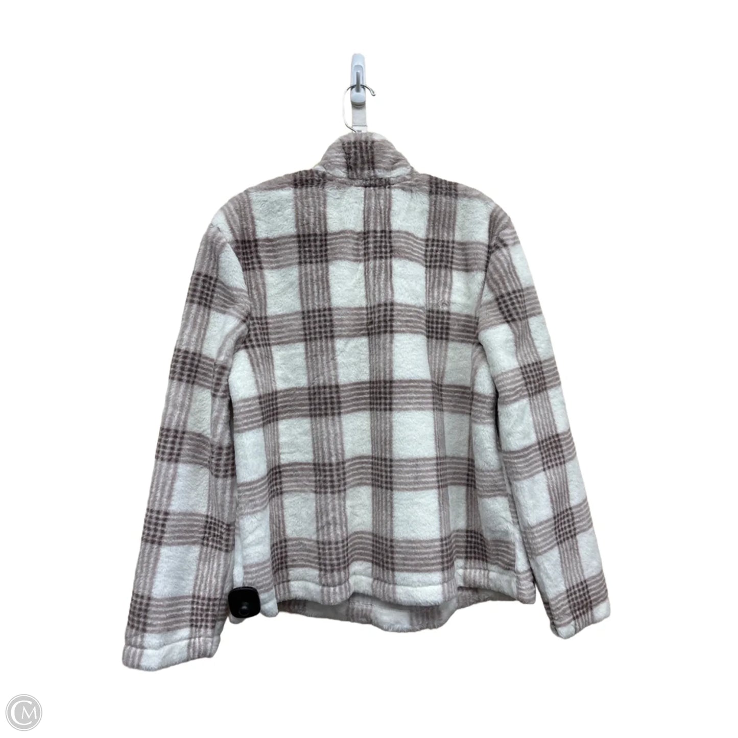 Jacket Faux Fur & Sherpa By Sunday In Brooklyn In Checkered Pattern, Size: M