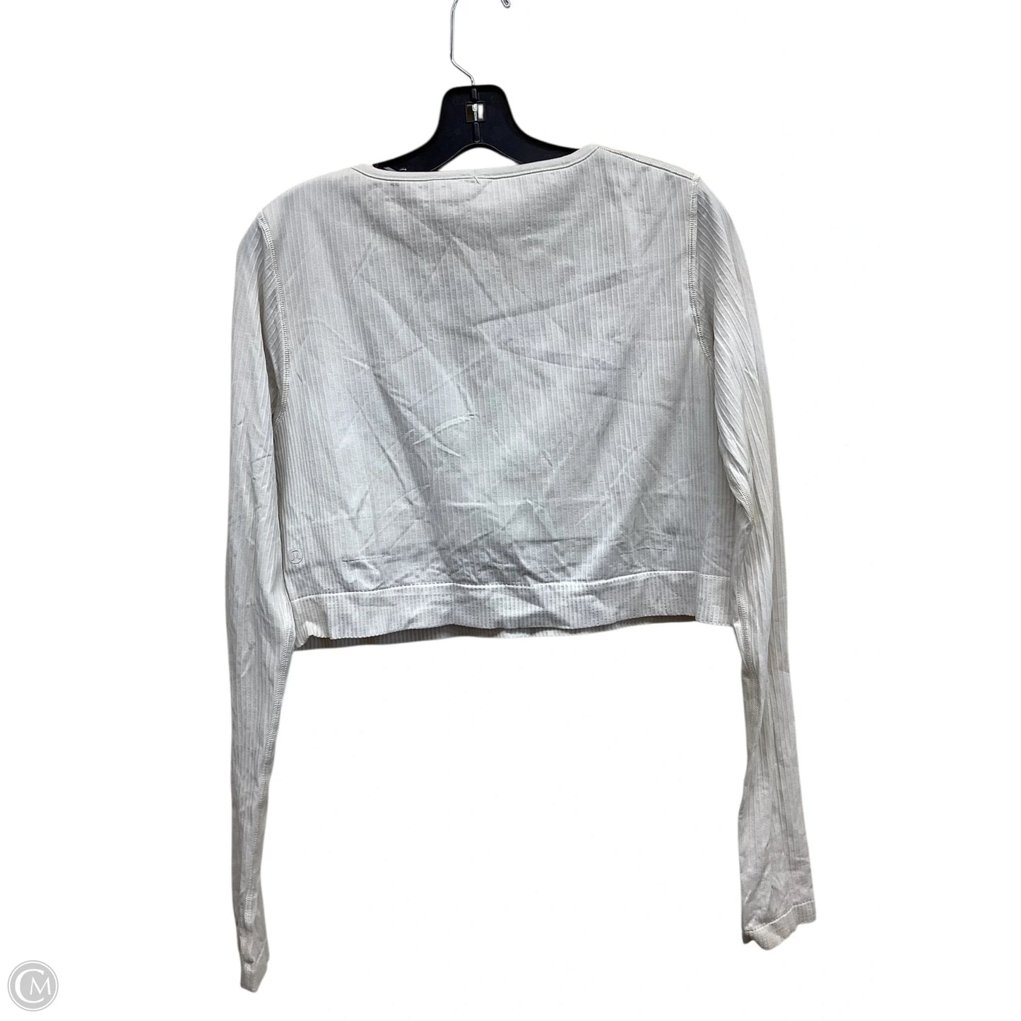Athletic Top Long Sleeve Crewneck By Lululemon In Beige, Size: 14
