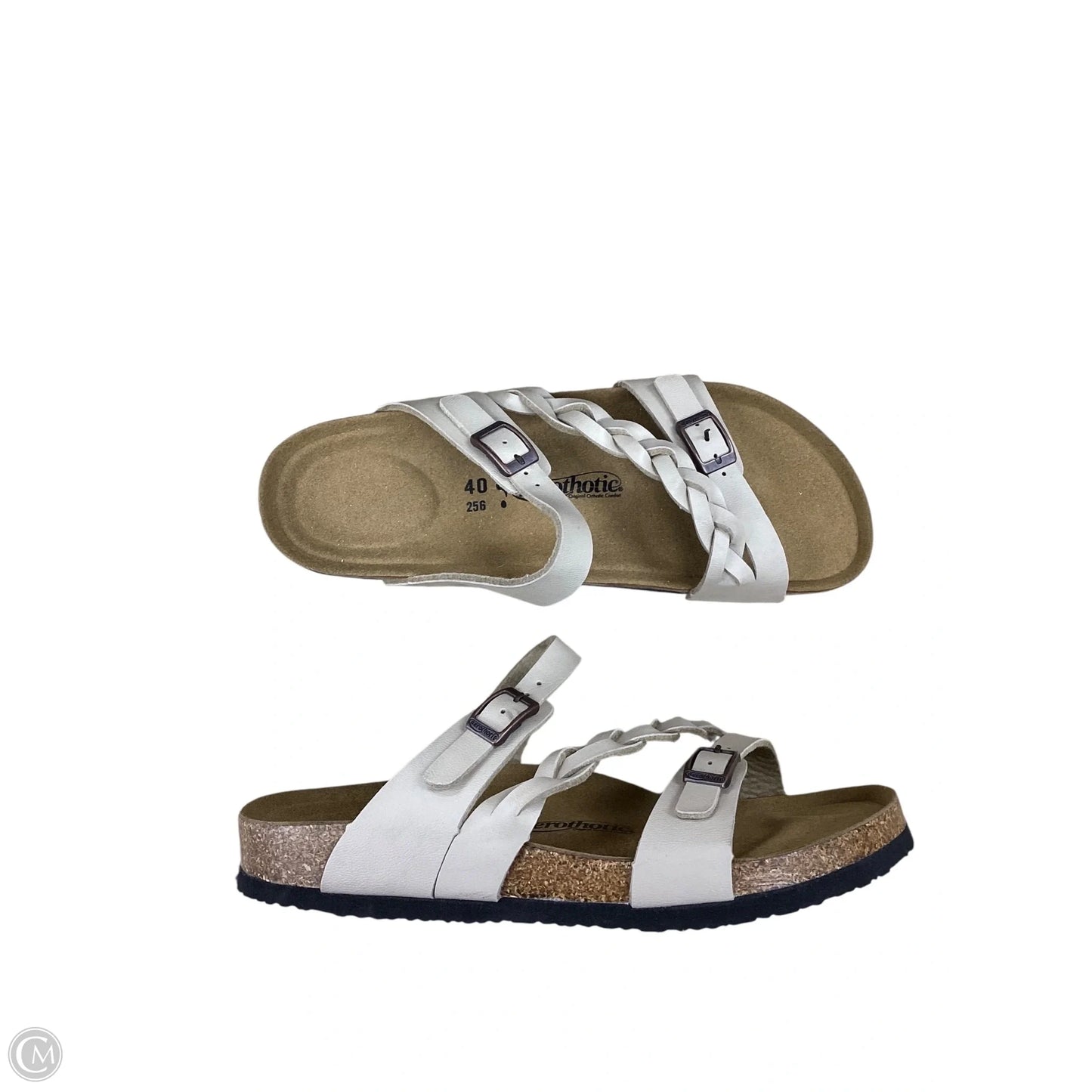 Sandals Flats By Clothes Mentor In Taupe, Size: 9