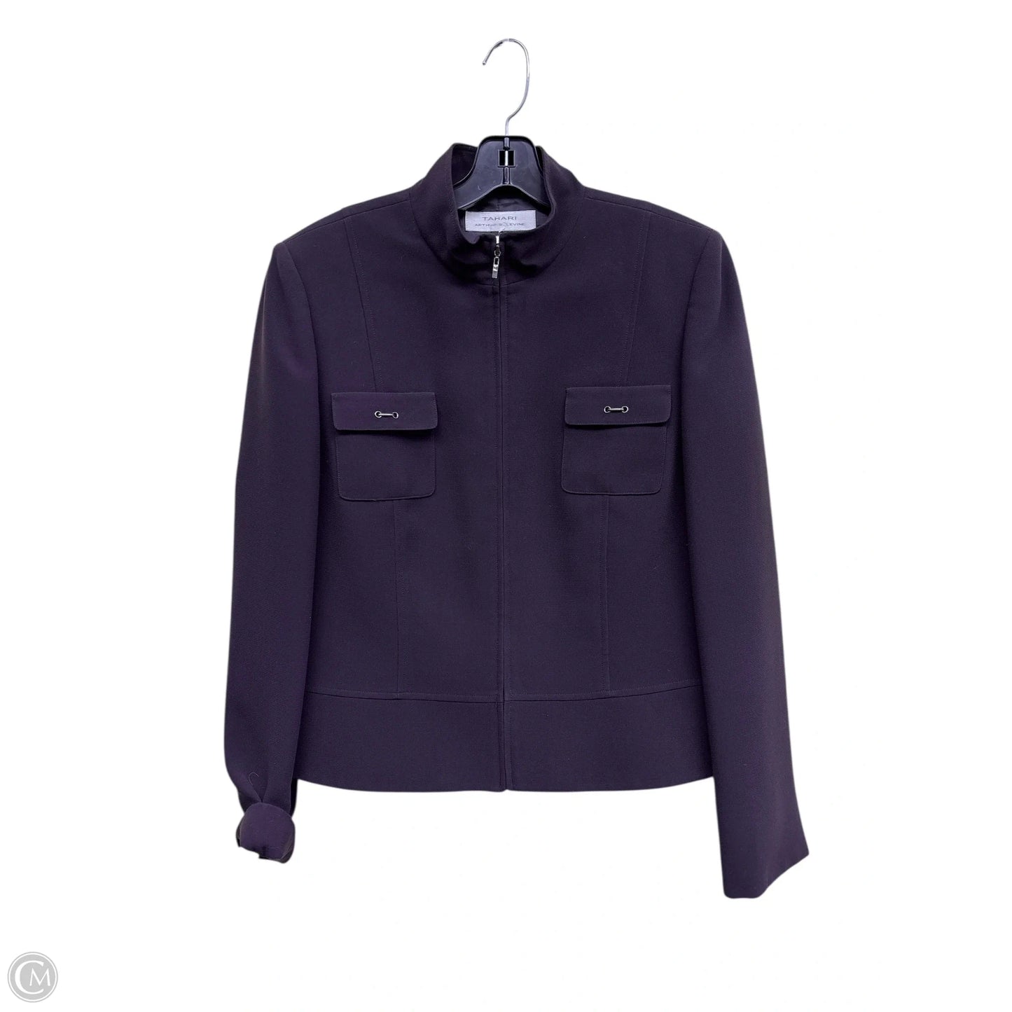 Blazer By Tahari By Arthur Levine In Purple, Size: 12