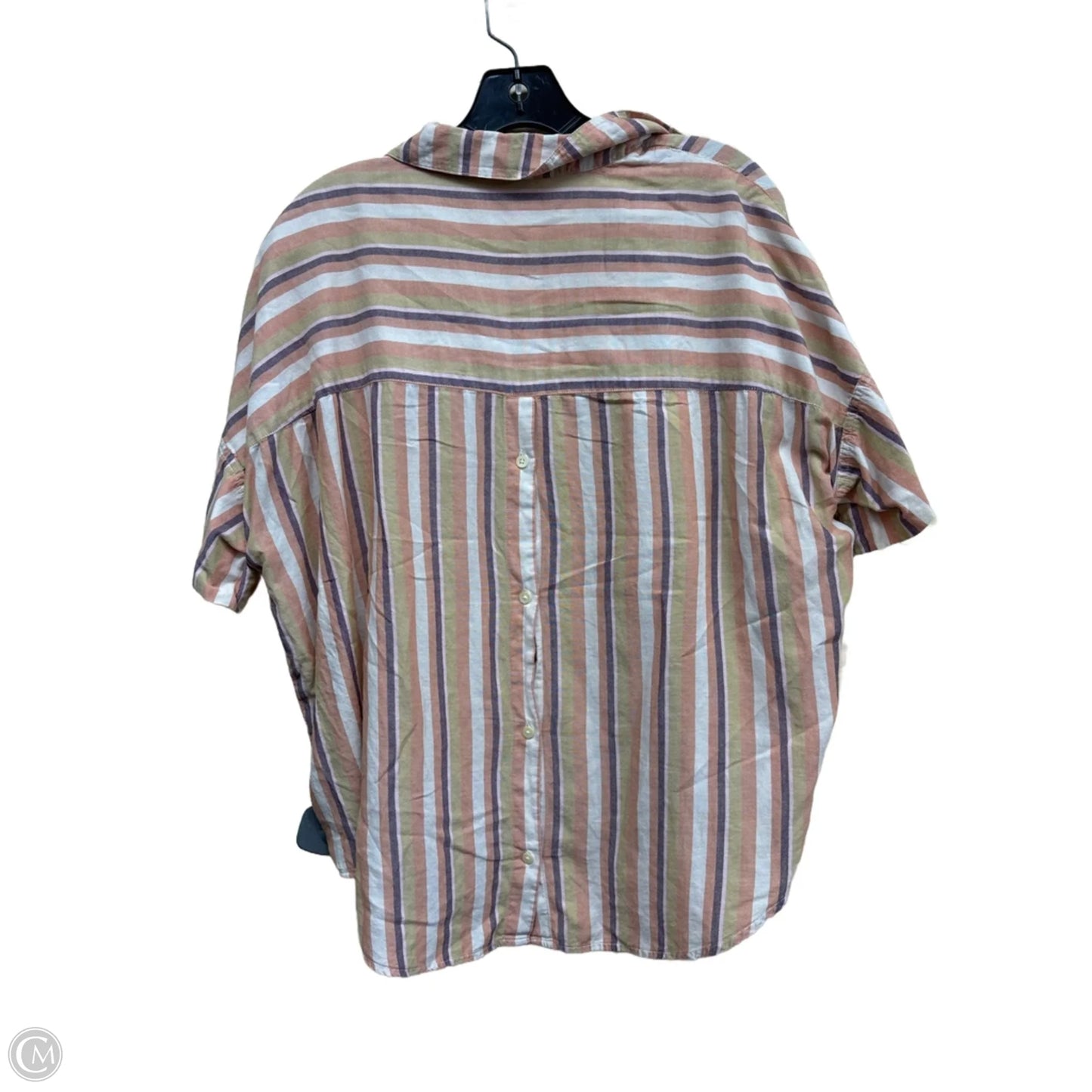 Top Short Sleeve By Madewell In Multi-colored, Size: L