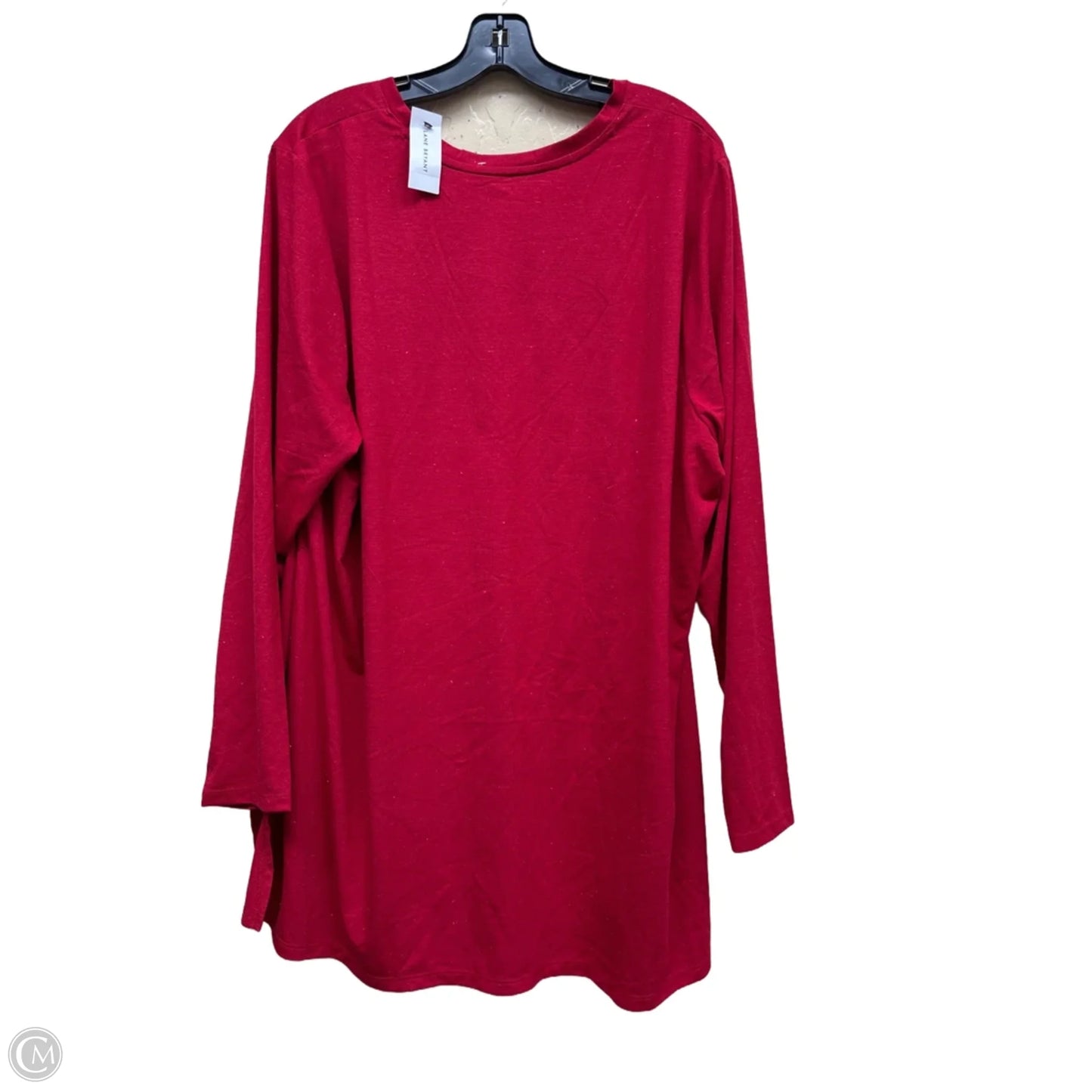 Top Long Sleeve By Lane Bryant In Red, Size: 22
