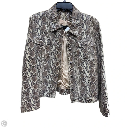 Jacket Other By Clothes Mentor In Snakeskin Print, Size: L