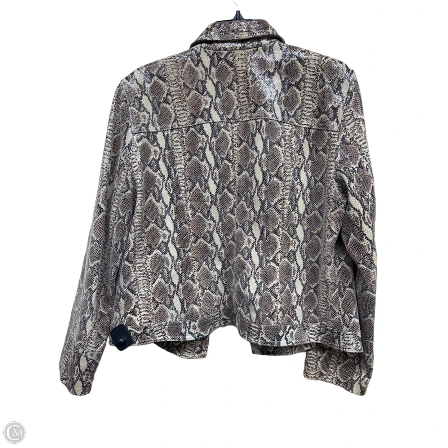 Jacket Other By Clothes Mentor In Snakeskin Print, Size: L