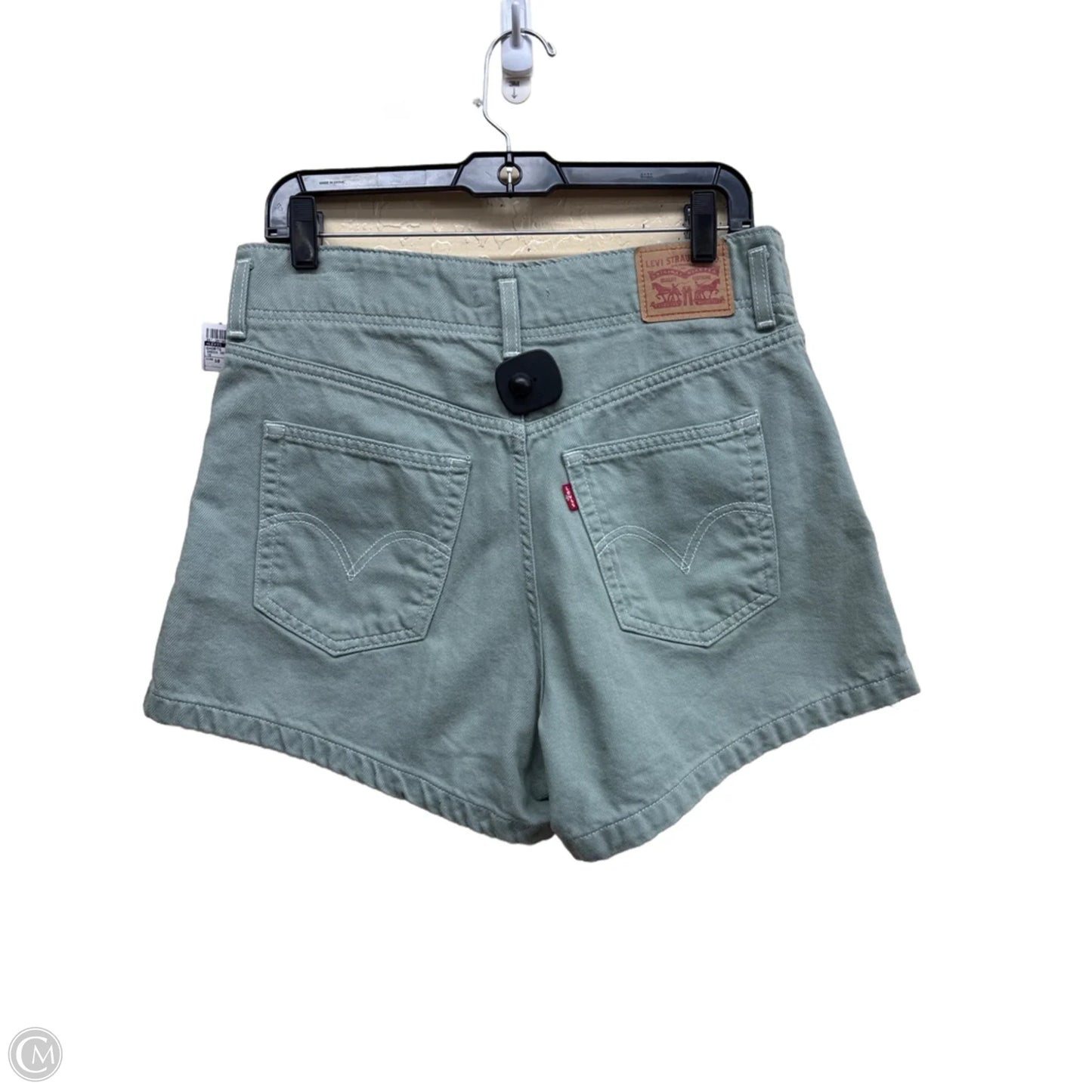 Shorts By Levis In Green Denim, Size: 10