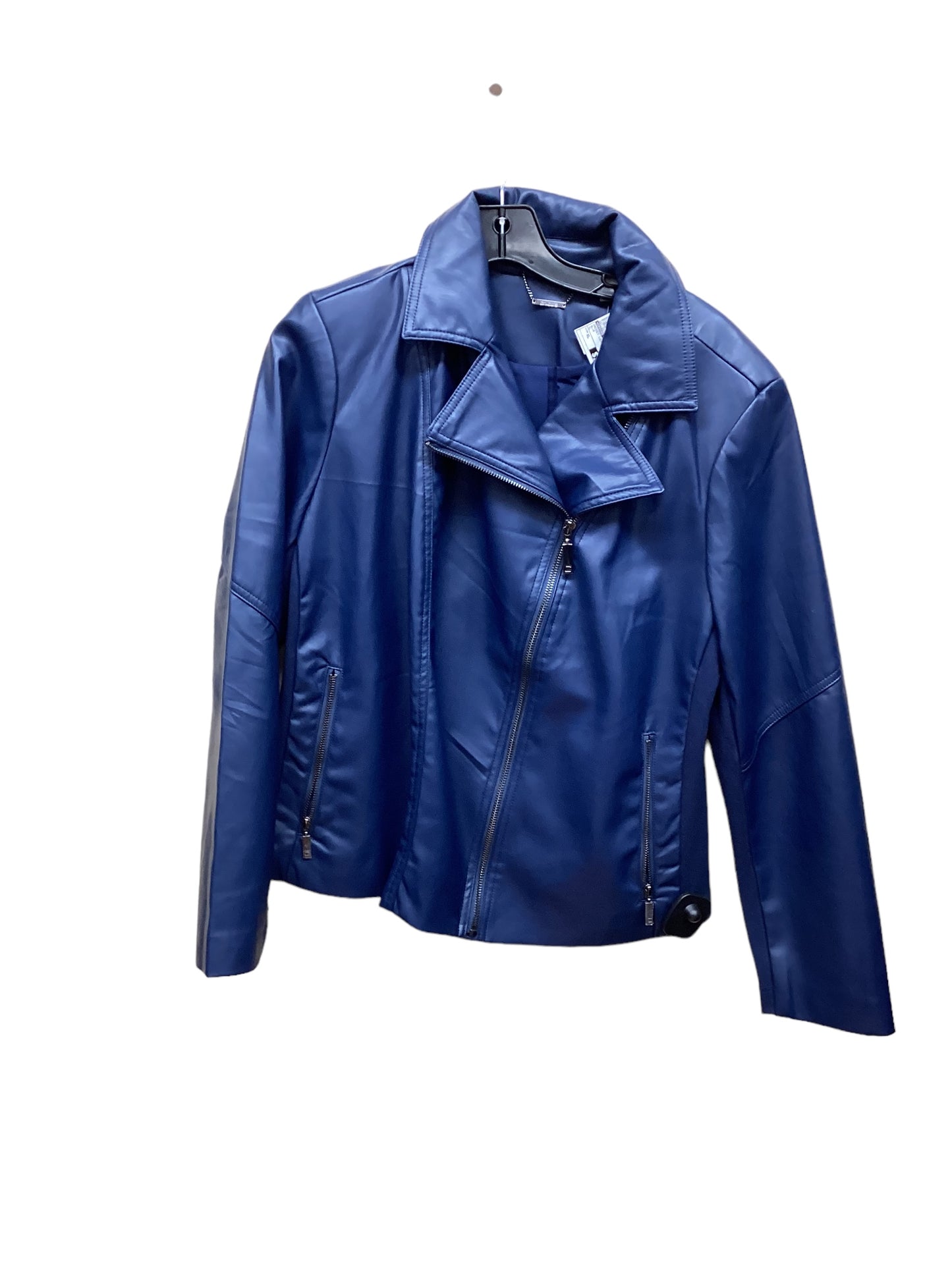 Jacket Leather By Chicos Size: Xl