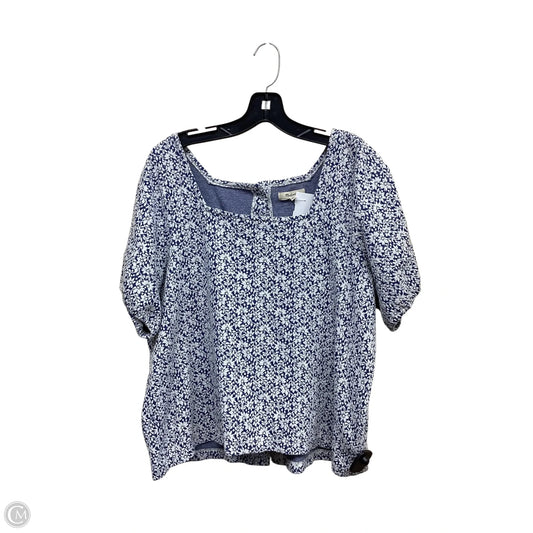 Top Short Sleeve By Madewell In Floral Print, Size: Xl