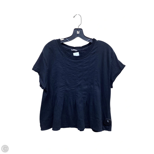Top Short Sleeve By Pilcro In Black, Size: L