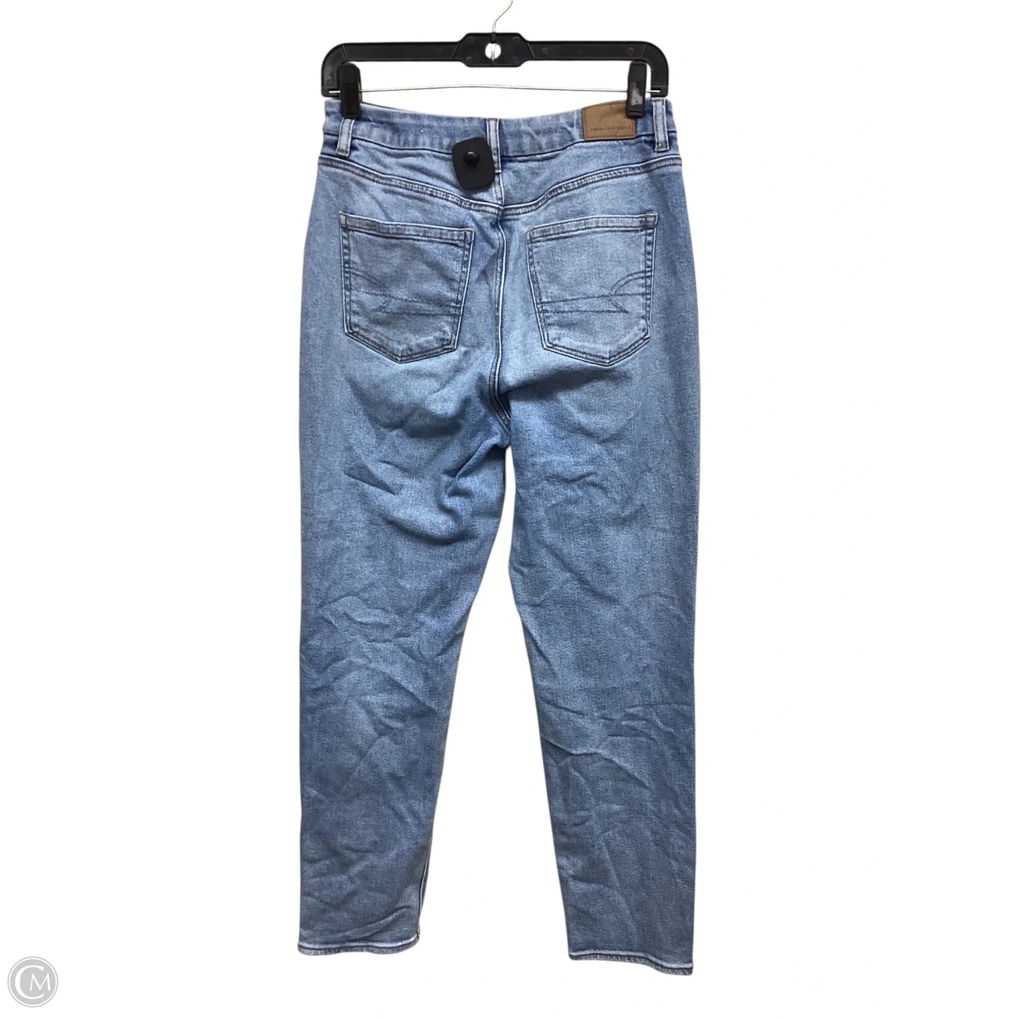 Jeans Straight By American Eagle In Blue Denim, Size: 6
