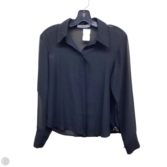 Top Long Sleeve By Abercrombie And Fitch In Black, Size: S