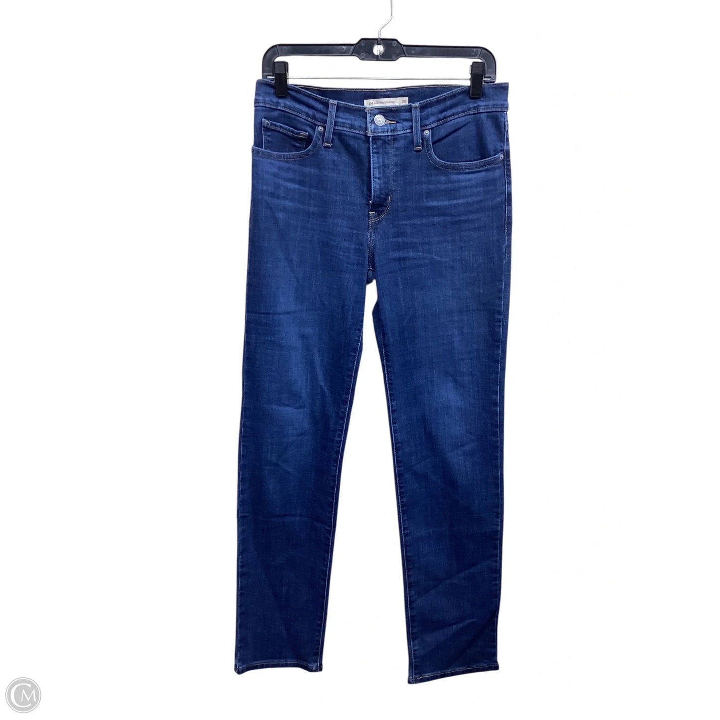 Jeans Straight By Levis In Blue Denim, Size: 6