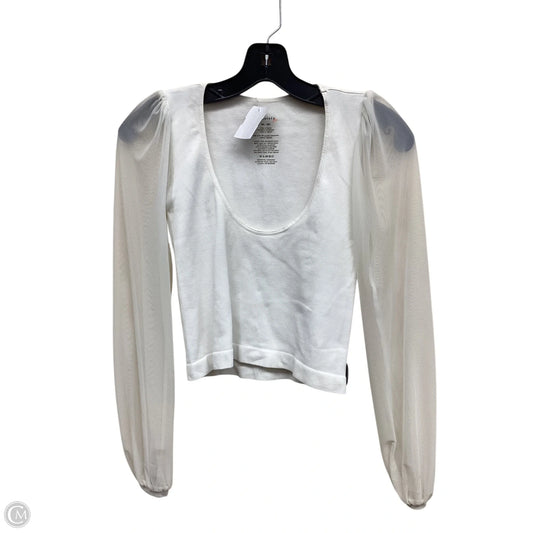 Top Long Sleeve By Free People In Cream, Size: M