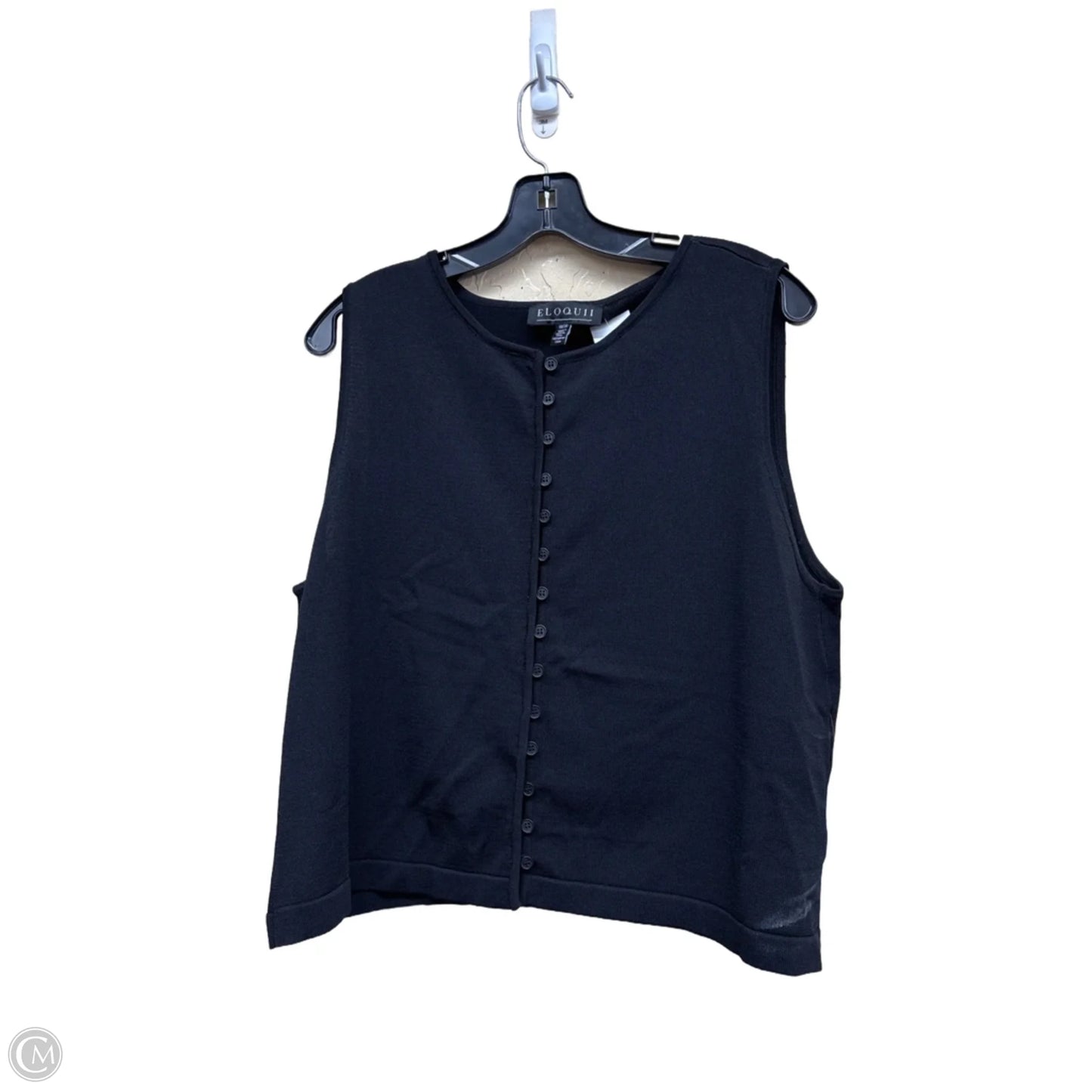 Top Sleeveless By Eloquii In Black, Size: 18