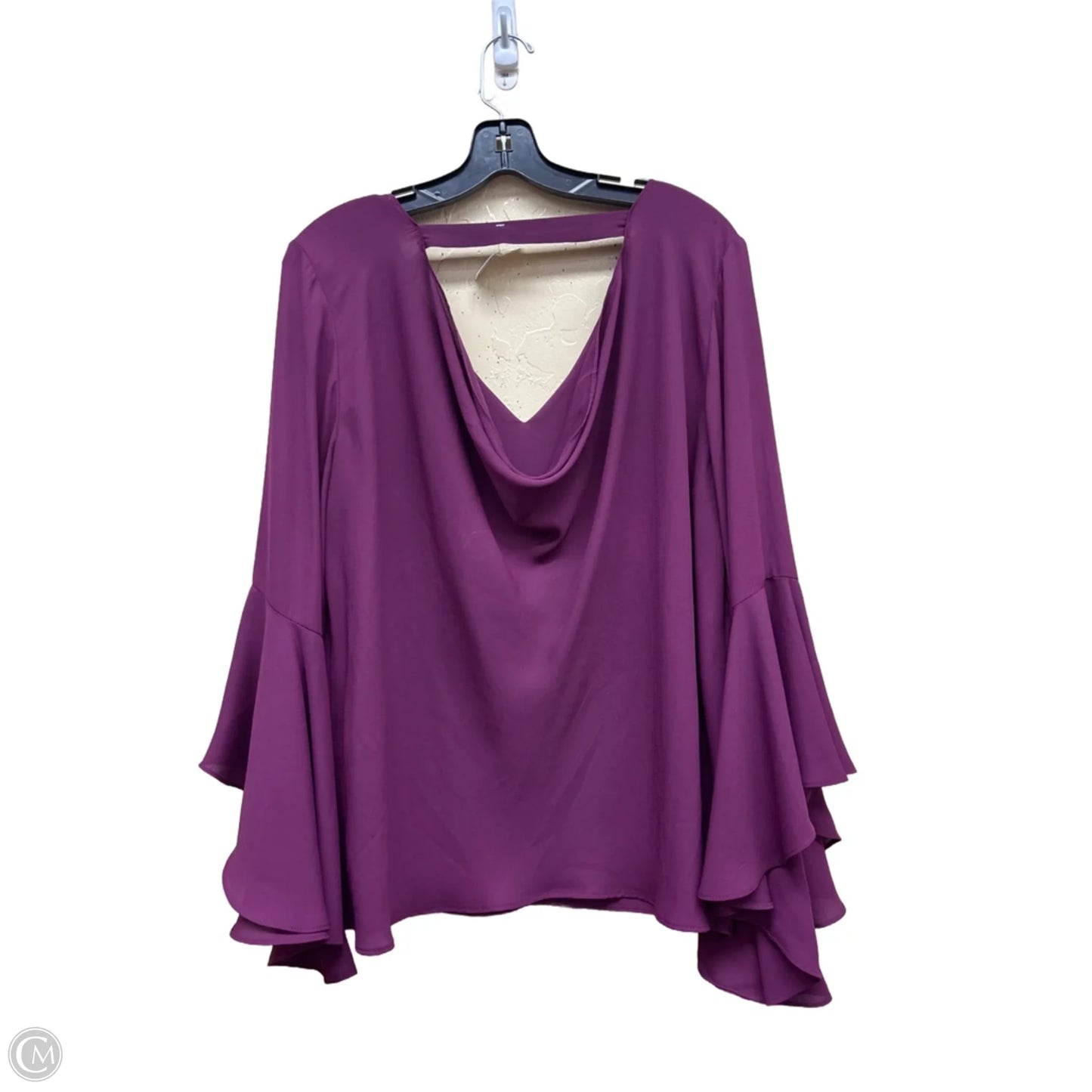 Top Long Sleeve By White House Black Market In Purple, Size: 14
