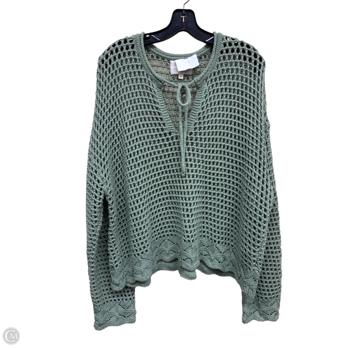 Sweater By Clothes Mentor In Green, Size: L