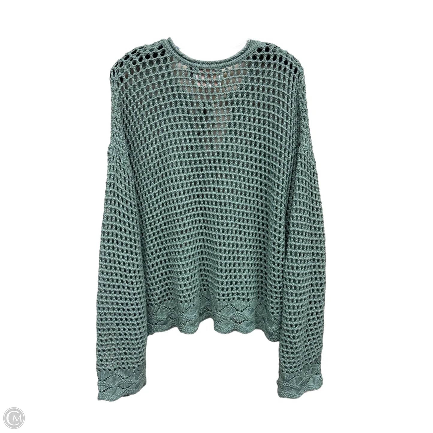 Sweater By Clothes Mentor In Green, Size: L