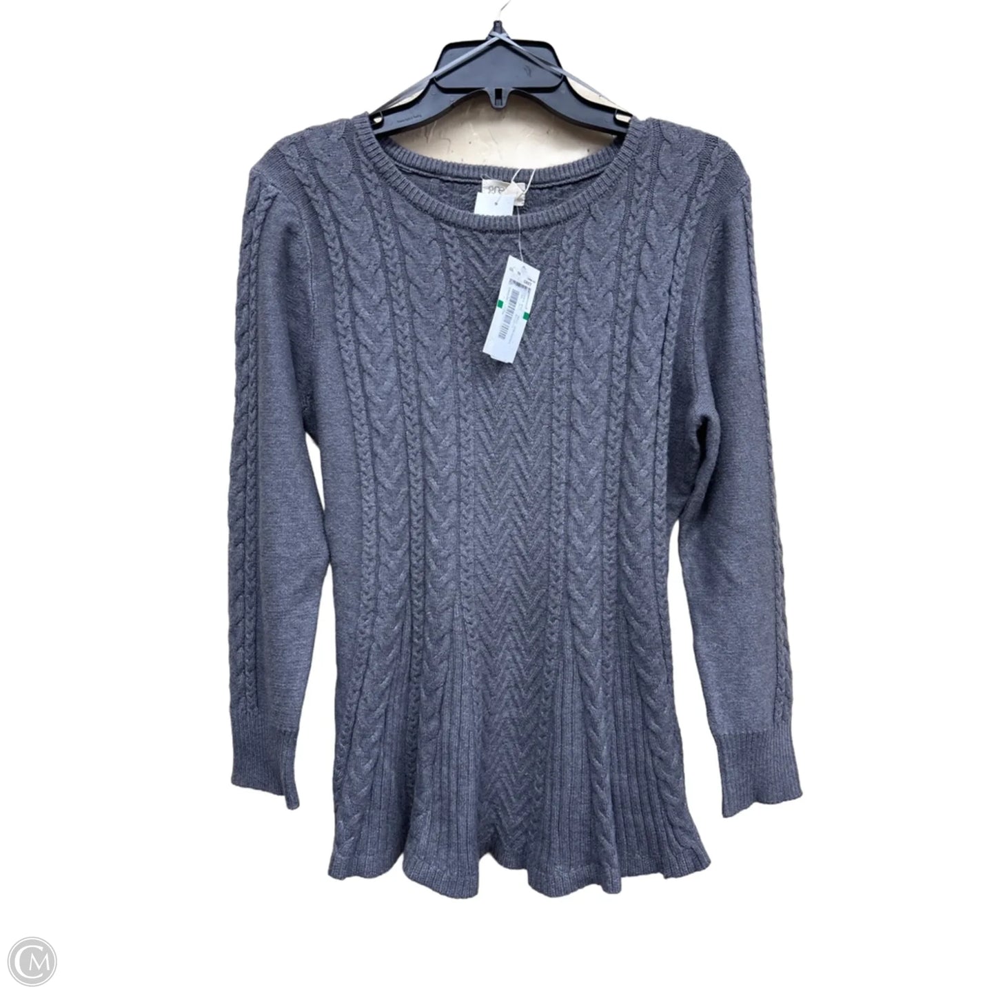 Top Long Sleeve By Clothes Mentor In Grey, Size: L