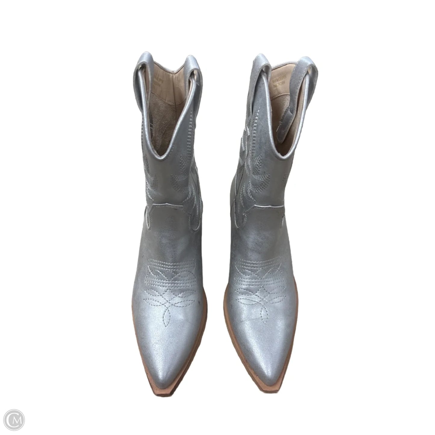 Boots Western By Clothes Mentor In Silver, Size: 9