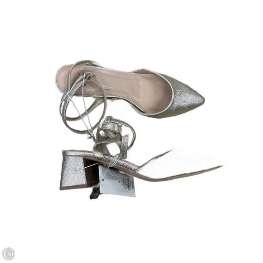 Shoes Heels Block By A New Day In Gold, Size: 9