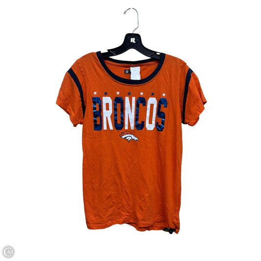 Top Short Sleeve By Nfl In Orange, Size: L